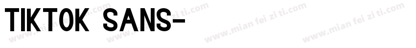 tiktok sans字体转换